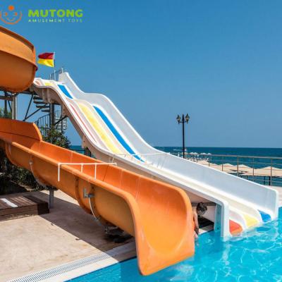 China Plastic Playground Pool With Water Slides Tube For Summer Kids Play for sale