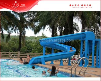 China plastic playground hot water slide equipment, water slide spiral pool equipment for sale for sale