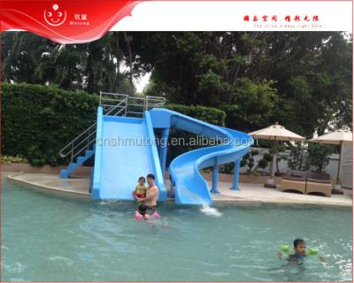 China Plastic Playground Water Slide Tube Used Slides For Swimming Pools For Summer Kids Play for sale