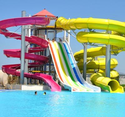 China High Quality Pretty Cheap Price Big Spiral Water Slide OEM for sale