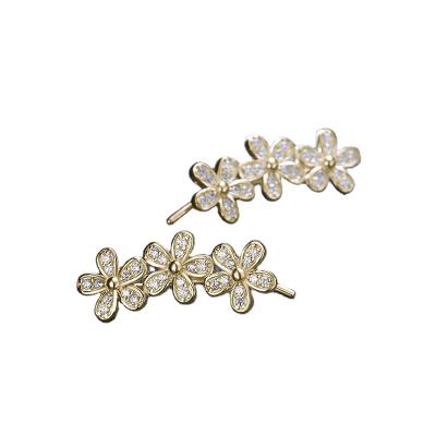 China Hot Selling Vintage Jewelry Flower Earrings Jewelry Stud Earrings For Women for sale