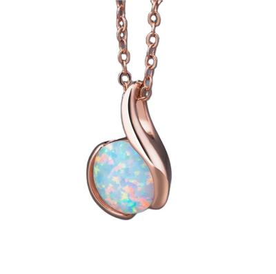 China FASHIONABLE Drop Pendant Shape Necklace Explosion Necklace Jewelry Fashion Opal Necklaces for sale