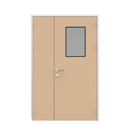 China High Quality 2 Hour Fire Resistant Modern Design Fire Protection Hotel Steel Doors for sale