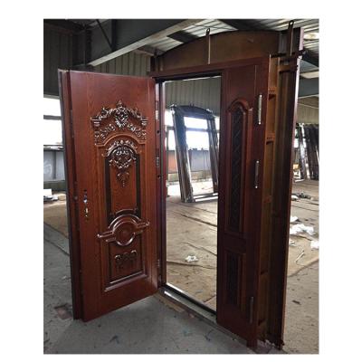 China China Modern Armored Villa Doors Security Metal Doors Steel Glass for sale