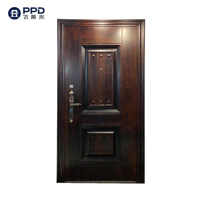 China China Supplier Modern Security Exterior Steel Wooden Door for sale