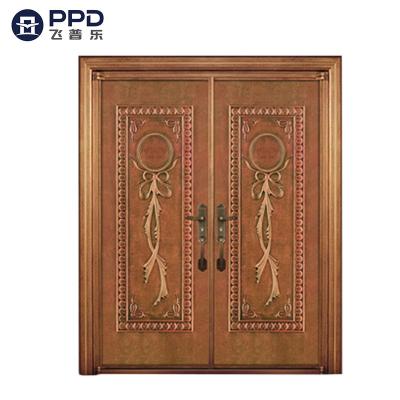 China 2020 Factory Phipulo Bulletproof Exterior Steel Door Latest Design Modern Hot Sale Design Luxury for sale