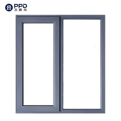 China Double Glazing Aluminum Casement Window Stainless Steel Tempered Aluminum Sliding Insulated Casement Glass Window for sale