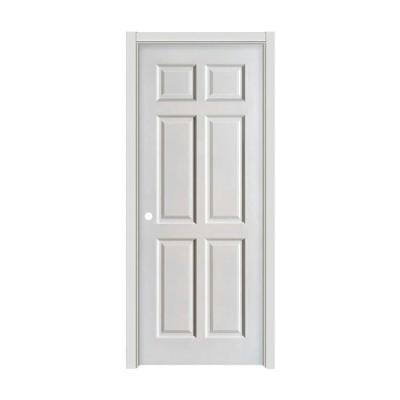 China Phipulo Promotion Sound Insulation Door Interior Modern Design Wooden White Primer Panel Wooden Door For Sale for sale