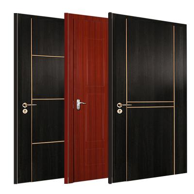 China New Swing PVC Coated Wooden Doors Design Wooden Front Door Design Pictures for sale