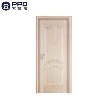 China Semi Solid Wooden Door Mahogany Solid Wood Door Swing Bathroom Interior Door for sale