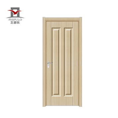 China MDF bathroom paintless door China factory PVC interior door manufacturer report house wooden room door waterproof for sale