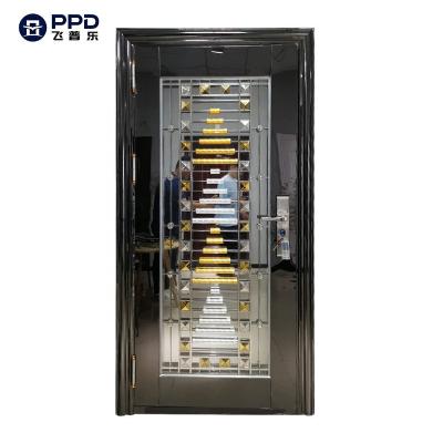 China Modern Designs Entry Base Way Door Front Security Doors Stainless Steel Anti-theft Door For Exterior for sale