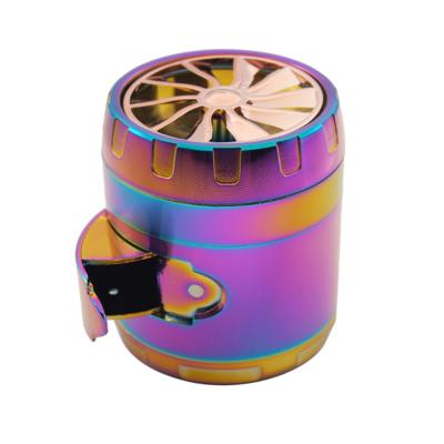 China 2019 New Style Airfan Custom Design Zinc Alloy Flywheel Logo Tobacco Grinder Herb Grinder High Quality Smoking Cigarette Accessories for sale