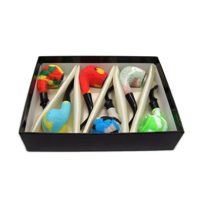 China Contemporary 6 PC Pack Hand Silicone Smoking Pipe Wholesale For Tobacco Pipe for sale