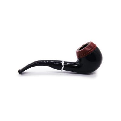 China Resin Transitional Pipe Imitate Smoking Pipe Wooden Tobacco Cigarettes Cigar Pipes for sale