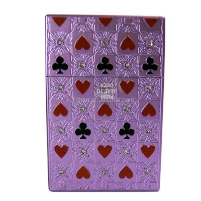 China XY46003PKCR Portable Plastic Cigarette Poker Cigarette Holder Box for sale