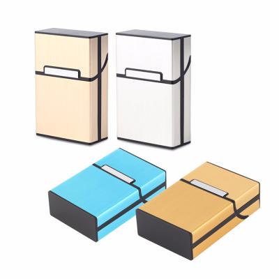 China 2017 Cigarette Holder Home Use Lightweight Aluminum Cigar Cigarette Holder Tobacco Holder Pocket Box Storage Container 6 Colors for sale