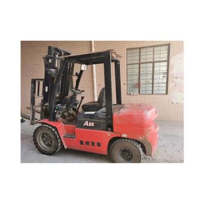 China Building Material Shops High Quality High Efficiency Equipment Heavy Crawler Forklift and High Power Used HANGZHOU Forklift for sale