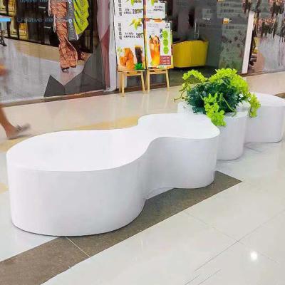 China Y183 Modern Flower Pot Chair Duke Public Home Customize Luxury Custom Furniture Outdoor Park Garden Chair Tree Mall Bench for sale