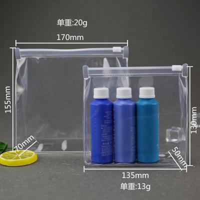 China Factory Customized Private Label Travel Makeup Bag PVC Clear Cosmetic Organizer Bag Moisture Proof With Printing for sale