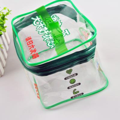 China Fashional Custom And Wholesale OEM Clear Zipper Cosmetic Bag From Fashoion for sale