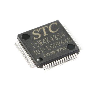 China / New original STC15W4K48S4-30I-LQFP64S increased 1T 8051 microcontroller MCU microcontroller for sale