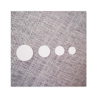 China Sublimation Custom Sizes 25mm Round Circle Insert Gloss White Blank Dye Sublimation Foil Round Metal Discs for sale