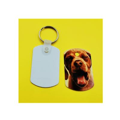 China High Quality Smooth Sublimation Metal Design Logo Wholesale Metal Key Chain Keychain Custom Gift for sale