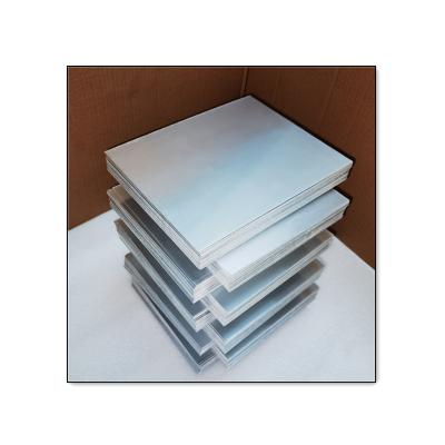 China Custom Silver Empty Aluminum Plate 120mm*60mm Dye Sublimation Aluminum Foil Sublimation Printing Factory Brush Blanks for sale