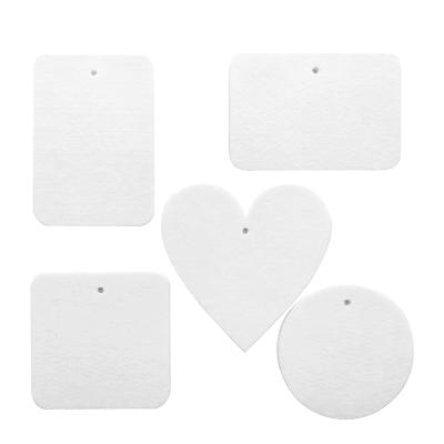 China Custom Popular Double Sided Blank Felt Car Air Freshener Heart Shape Paper Sublimation Printing Air Fresheners Sheets for sale