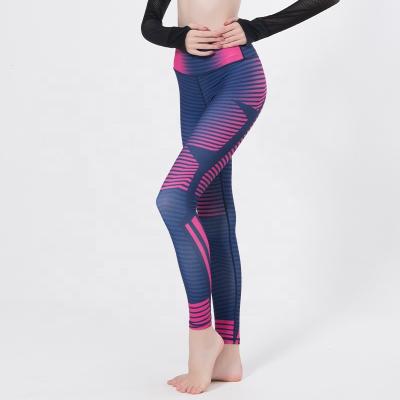 China Breathable lulu high waisted women fashion leggings printed fitness and yoga wear gym running activewear sports quick dry pants custom logo for sale