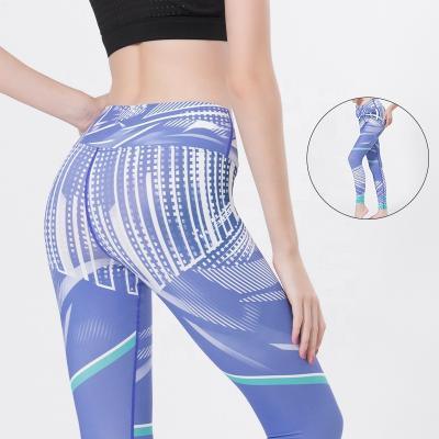 China Wholesale OEM Breathable Compression Gaiters For Women Gym Wear Yoga Gaiters Fitness Clothing Sports Tights Custom Floral Printed for sale