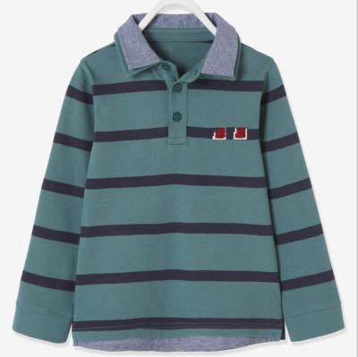 China Wholesale anti-shrink little kid kids clothes high quality top feel comfortable wear polo T-shirt boys kids clothing for sale