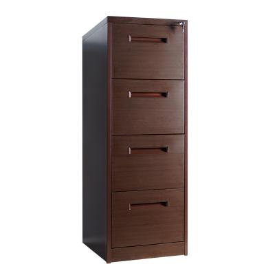 China Sturdy steel construstion Luoyang printed 4 drawer filing cabinet office metal wood color steel cabinet for sale