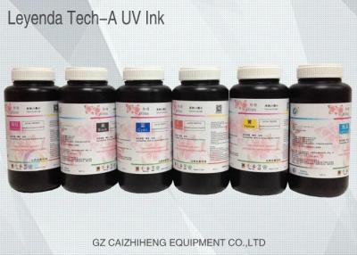 China Odorless Rigid LED UV Ink , Leyenda Ricoh Fast Curing UV Printing Ink for sale