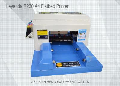 China High - Tech Eco Solvent Small Flatbed Inkjet Printer A4 Computer Operation for sale