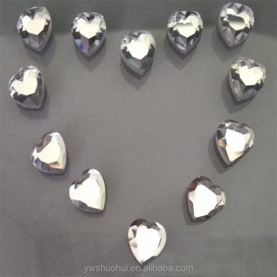 China High Quality Heart ab Flatback 6mm Rhinestone Shape Rhinestone Crystal Dmc Hot Fix Flatback Rhinestone for sale