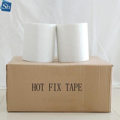 China Strong Hot Fix Rhinestone Tape Roll Iron On Transfer Paper Acrylic Silicone Rhinestone Adhesive For Hotfix Pattern for sale