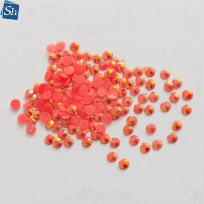 China Supply Acrylic Resin Hotfix Clear Round Flatback maker ab stones flat back plastic garment for shoes for sale