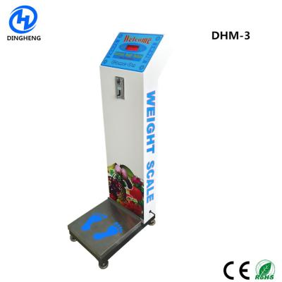 China DHM-3 Iron Airport Luggage Scale Coin Operated Weight Scale for sale