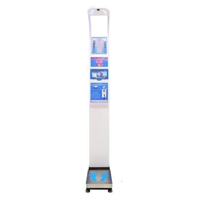 China Iron Multi Size LCD Display Weight BMI Scale Machine Weighing Scale Kg / Pounds Coin Scale for sale