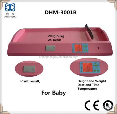 China DHM-3001B Steel Scale with Printer Height and Infant Weight Machine Weighting Children Scale for Baby for sale