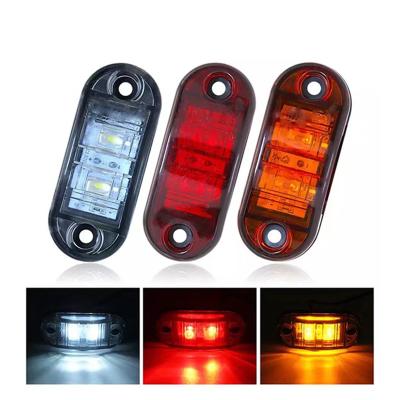 China White Red Amber White Red Amber Warning Light Car LED Side Mark Tricolor Waterproof Tail Light Other for sale