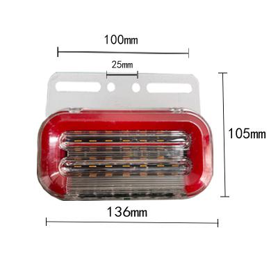 China GSLi new type truck signal marker light guide water 24V warning signal light for truck safe singal truck led lights 2007 for sale