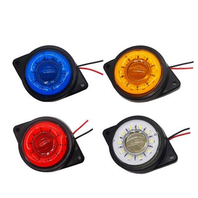 China Bus Led Side Beacon Trailer Truck Hot-sell Universal Truck Side Voltage 12V/24V Trailer Light Side Illuminating LED Car Light for sale