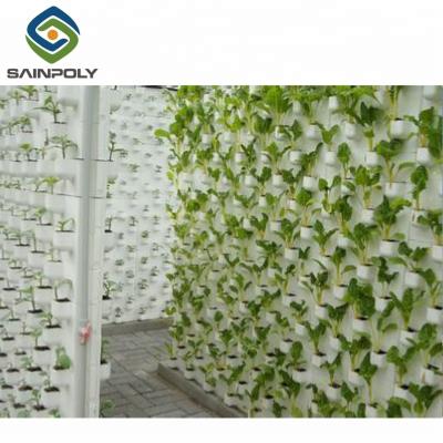 China PE Hot Sale Single Span Tunnel Hydroponic System Greenhouse for sale