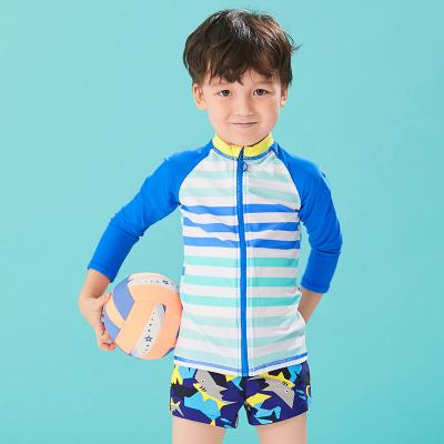 China 2021 Breathable Rash Guard Swimwear Long Sleeve Swimwear Swimwear Top Shirts For Kids Child Boys for sale