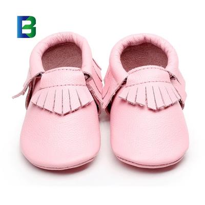 China Unique Soft Leather Baby Shoes, Red Bottom Girl Shoes Baby, Customized Flat Soft Leather Tassels Baby Moccasins Baby Shoes for sale