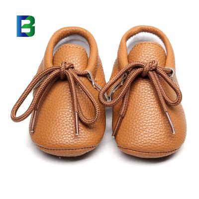 China Wholesale High Quality Non-slip Rubber Baby Shoes PU Flat 53 Baby Shoes Toddler Girls Shoes Boys Shoes for sale