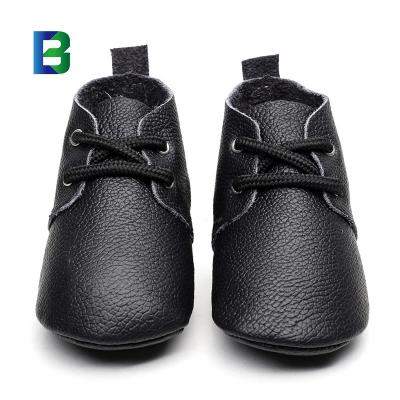 China New Style 3LB3 Leather Toddler Baby Shoes Lace British Soft Sole Shoes Wholesale Flat for sale